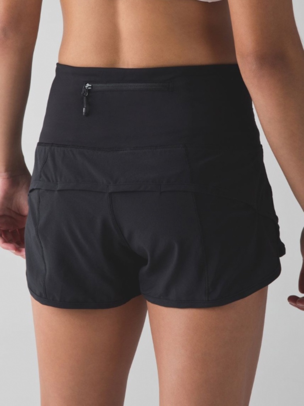 Classic Lululemon Speed Short High Rise 6 Black Run Lift Hike - Picture 2 of 13